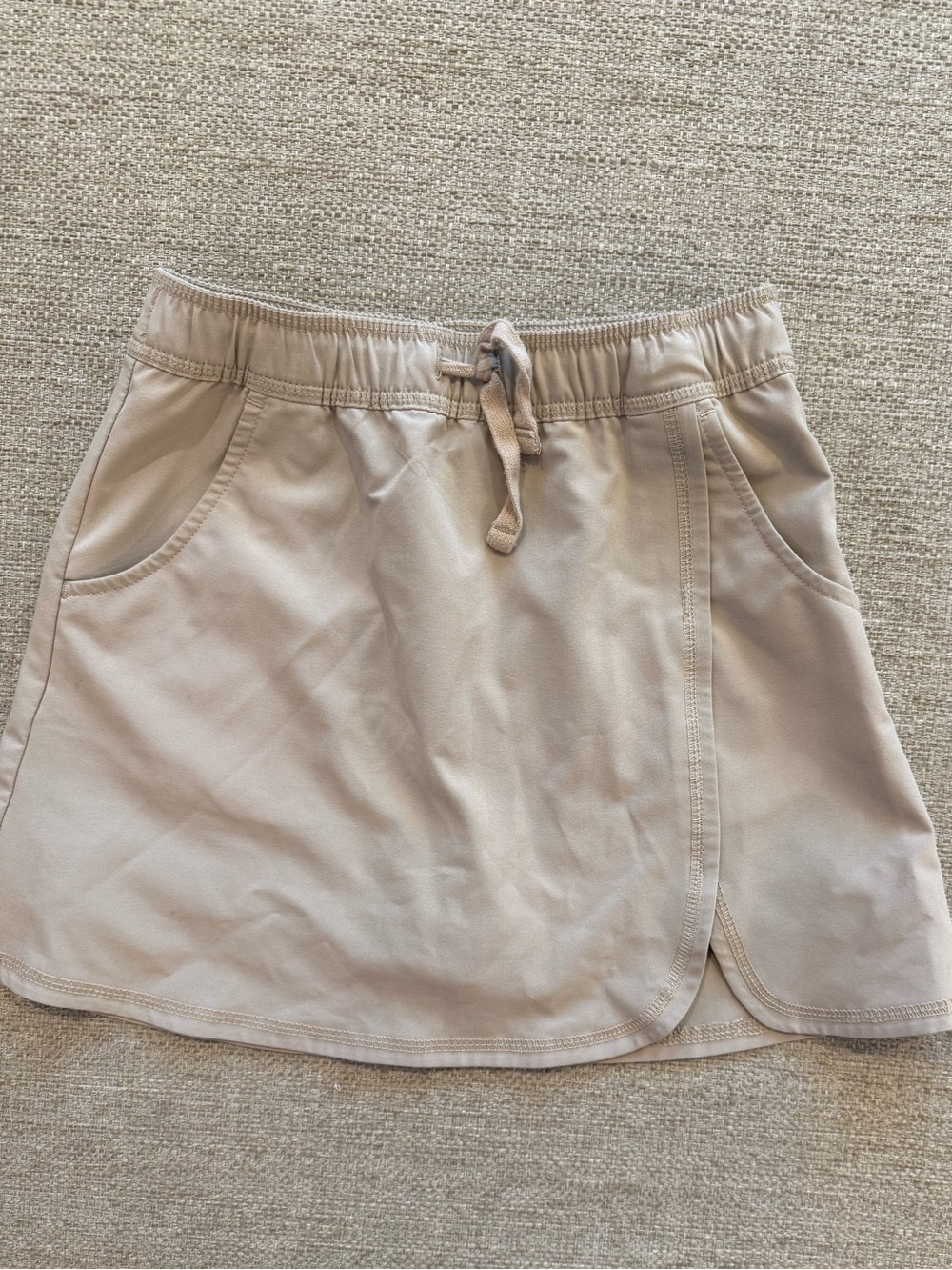 Nautica Girls Beige Drawstring Skort
